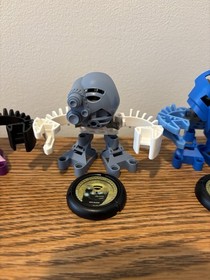2001 McDonalds Happy Meal LEGO Bionicle Matoran Set with Discs (Lot Of 5)