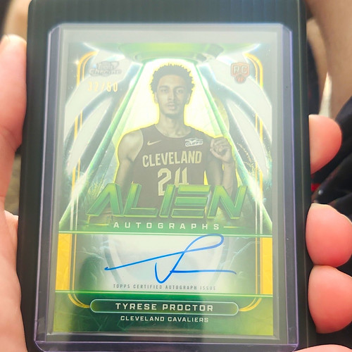 Topps Cosmic Chrome 2025-26 Alien Autographs Tyrese Proctor RC Auto /50 AA-TP