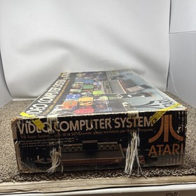Atari 2600 Heavy Sixer Console In Box Chess Piece Box Tested Works Bundle