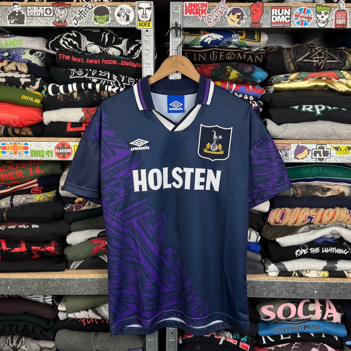 ウェア UMBRO - 94/95 umbro Tottenham away jersey kit Tottenham Hotspur Away football shirt 1994 - 1995 Umbro
