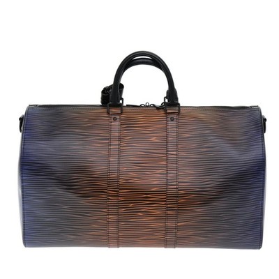 LOUIS VUITTON Epi XL Keepall Bandouliere 50 Boston Bag Black