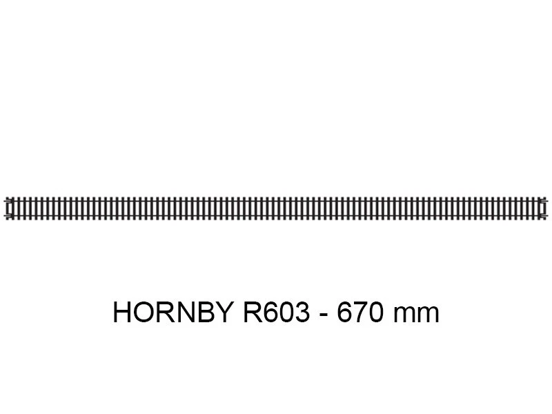 Jouef JR603 670mm Rails Droits