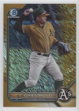 2022 Bowman Chrome Prospects Gold Shimmer Refractor 27/50 Euribiel Angeles y6z