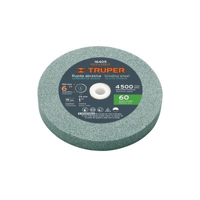 TRUPER PIES-63460T 6'' Silicon Carbide Bench Grinding Wheels. Grit=60