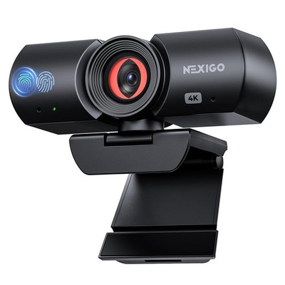 NexiGo HelloCam Lite 4K Webcam Auto Shutter 1080p 60fps 9-Step Zoom Dual Mics