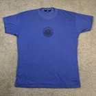 Polo Sport Ralph Lauren Mens Large T-Shirt Trainer Logo Blue USA Made VTG Y2K