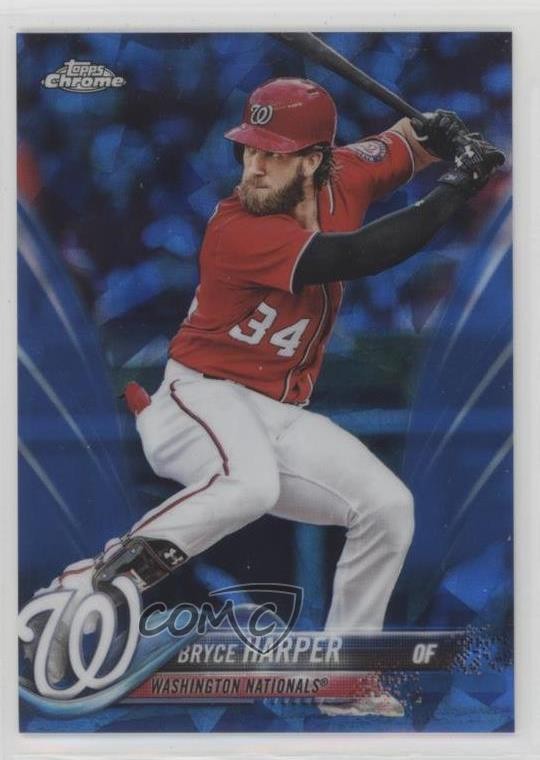 2018 Chrome Sapphire Edition Topps Online Exclusive Bryce Harper #351 0k3p