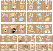 Alphabet for Classroom Wall Decor - ABC Posters for Classroom Wall Chart Prescho