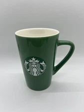 2020 Starbucks 12 oz. Ceramic Coffee Mug/Cup, Green & White Mermaid Logo New