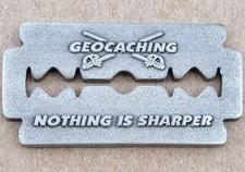 Nothing is Sharper Geocoin - Antique Silver - Activated Adoptable - TB6YYQF