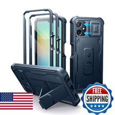 Dexnor for Samsung Galaxy A06 Phone Case, [2 Front Frame] [Built-in Magnetic Sli