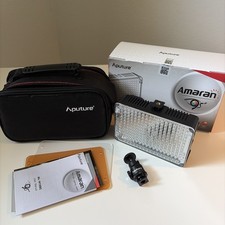 Aputure Amaran AL-H198C White LED Video Light w Box, Case, and Accessories