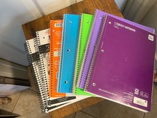 Spiral Notebook College Ruled One Subject 70 Sheets Notebooks Lot Of 7 Read Des