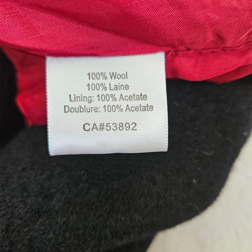 Abrigo de diseño islandés 100 % lana militar artístico botones gótico negro rojo para mujer S Foto 4 de 4