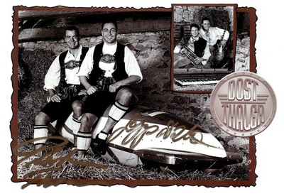 Dost Thaler Autogrammkarte original signiert Musik Sänger Schlager selten rar