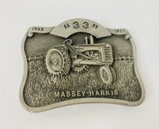 Massey Harris 33 1953-1957 Tractor Pewter Belt Buckle Limited Edition