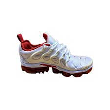 Nike Air VaporMax Plus White University Red Men's US 8 Low Top DH0279100 Sneaker
