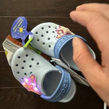 Crocs Toddler Star Lights Classic Clog Blue Frost Nwt 44.99