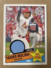 2020 Topps - 1985 Topps Baseball Relics Series 2 Yadier Molina #85TR-YM (MEM)