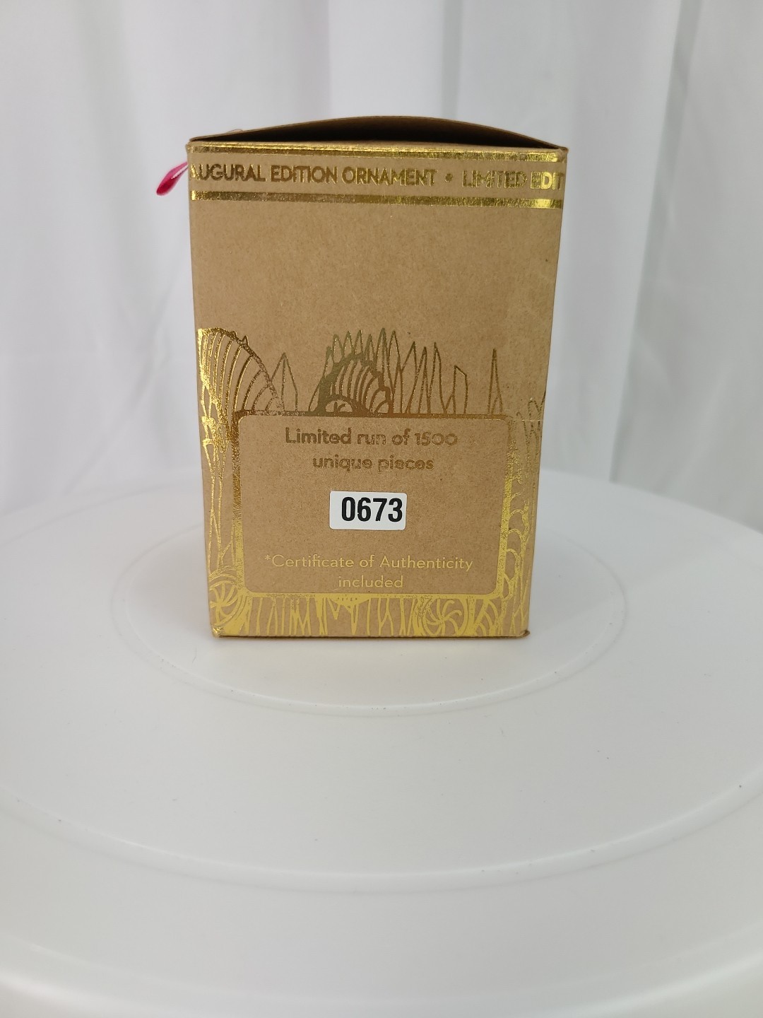 '16 Year Of Peace Macy's Inaugural Edition Ornament Rwanda Handwoven Basket 0673