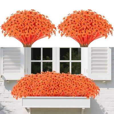 22Bunches of Outdoor Artificial Flowers, UV Resistant Fake Flowers Artificial...