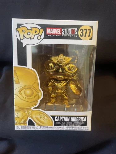 Funko Pop! Marvel First 10 Years Captain America (Gold) #377
