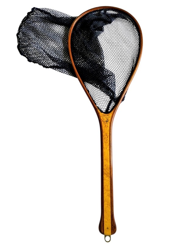 VGC Custom-Made W. G. Hendrix 30" Fly Fishing Landing Net "For Jim Carlson" VTG