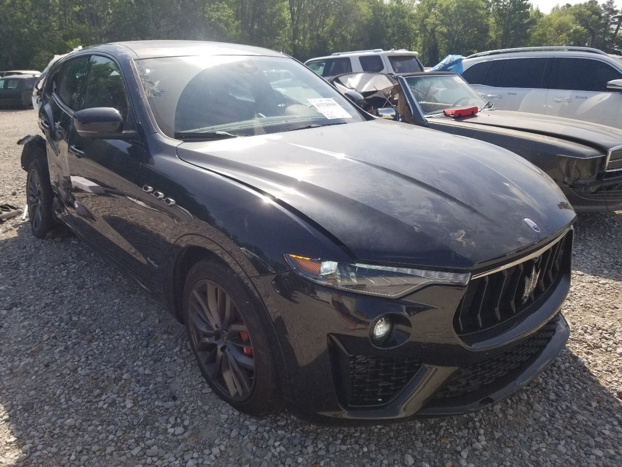 20 2020 MASERATI LEVANTE SQ4 GRANSPORT SUN VISOR BLACK SUEDE RIGHT PASSENGER