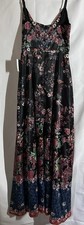 NWT Lulus Navy Floral Romantic Possibilities Sleeveless Maxi Dress Size XS Pink