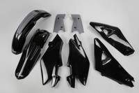 Kunststoff Verkleidung Kit Husqvarna Cr 125 - 250 2005 Schwarz Ufo Plast