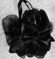 AXE Detailer Shower Tool Men's Body Pouf Scrubber Sponge Loofah Black NEW*