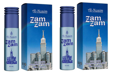 Zam Zam long lasting concentrated attar by Al nuaim for mood enhance 10ml 2 pack