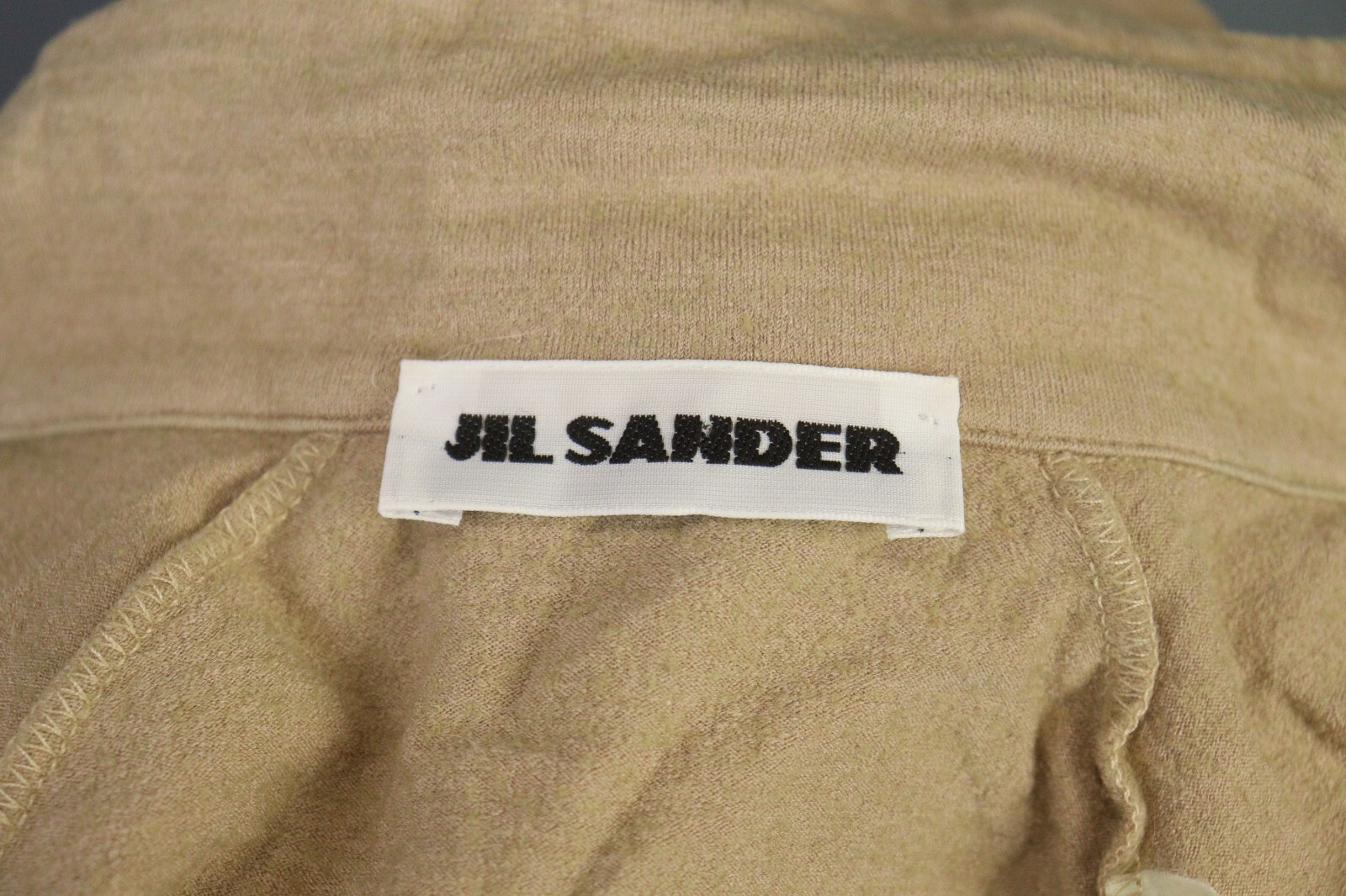 Jil Sander Beige Solid Button Down Short Sleeve C… - image 16