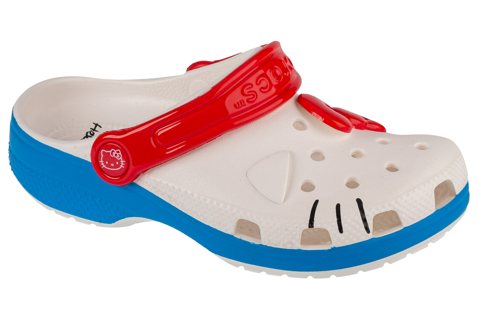 slides for Girl, Crocs Classic Hello Kitty Iam Kids Clog, white-image