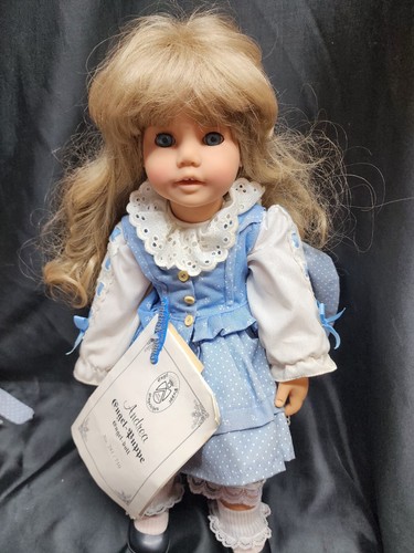D2 16 Zoll Vintage Engel Puppe Aschenputtel Puppe blonde Haare blaue Augen 281/750 - Bild 18 von 20
