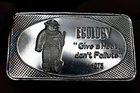 1973 Smokey the Bear Give a Hoot Don't Polute 1oz 999 FINE Silver art bar C1972