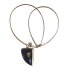 925 sterling silver Goldstone gemstone pendant 18" cable chain necklace 16.2g — photo 1