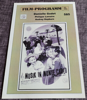 FDK-Filmprogramm: AUDREY HEPBURN im Film ''Musik in Monte Carlo'' #314