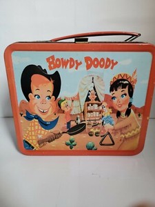 1995 Retro HOWDY DOODY metal LUNCHBOX by G-Whiz vintage tin