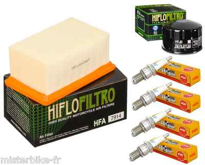 Pack De Révision Filtres Et Bougies Pour Ducati 400 SS (1991-1995) - Filtre à Air & Huile + Bougies - Neuf
