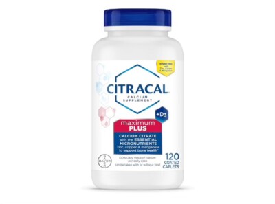 Citracal Maximum Plus Vitamin D3 Calcium Caplets - 180 Count