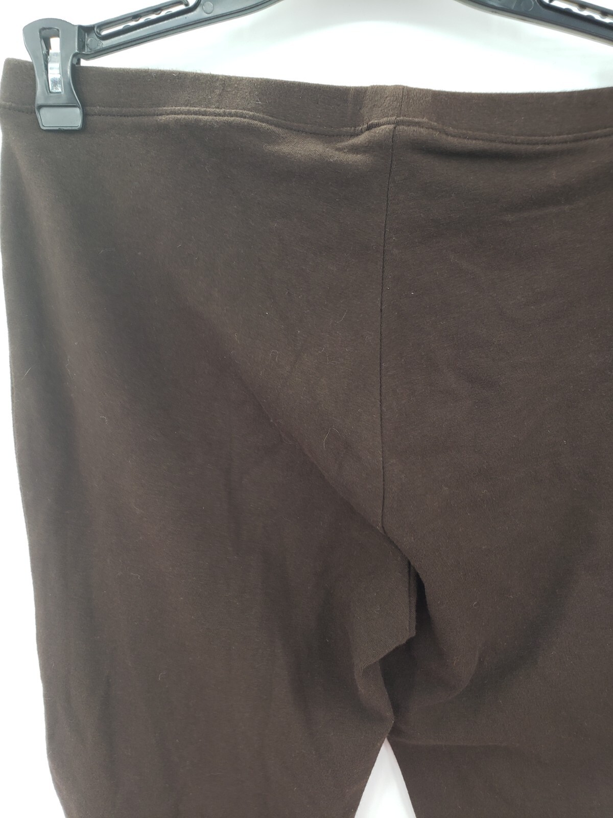 Hue Women's Leggings Size M Brown 14635 Cotton EDV Stretch Pull On