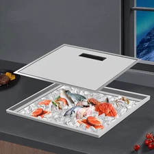 23"X17" Drop In Ice Chest 304 Stainless Steel Beer Beverage Cooler BBQ Island