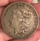 1894-s  Morgan silver dollar,  choice original  XF ,Scarce