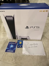 Sony PS5 Disc Edition - White, 12 Months PlayStation Plus, 1 Month of Now