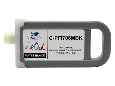 InkOwl 700ml Compatible Cartridge for CANON PFI-706MBK MATTE BLACK iPF8400SE