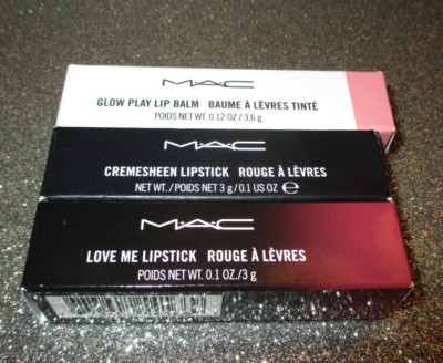MAC Cosmetics Lipstick Lot of 3 ~ Full Size ~ 422,451, Sweet Sakura NIB