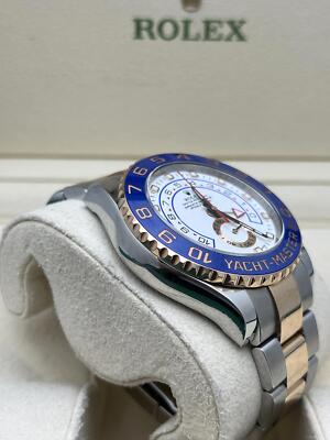 Rolex Yacht-Master II 116681 44mm 18K EverRose Steel Two Tone Blue