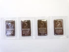 4 pc Set- 5 Gram .999 Fine Silver Bar Northwest Territorial Mint Sealed Original