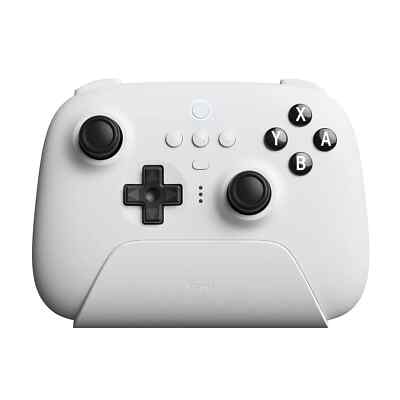 8BitDo Ultimate Bluetooth Controller for Nintendo Switch & Windows PCs (White)